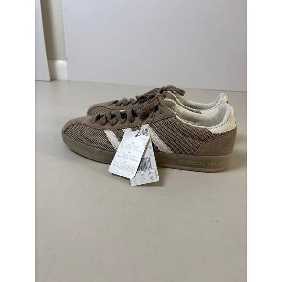 Adidas Originals Gazelle Indoor Pro Men’s 8.5 | Taupe Gray White Retro Sneakers - Picture 4 of 9
